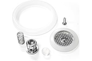 jpshop - Kit manutenzione guarnizione grande + guarnizione piccola + filtro con vite + molla + fungo + valvola compatibile con Mokona Bialetti