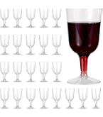 Calici Di Plastica Trasparenti Da Acqua Vino Lavabili 180cc - 10