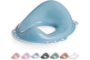 DOCARI Toilettensitz Kinder Klositz Aufsatz rutschsicher & ergonomisch blau - Toilettenaufsatz Kinder WC Sitz für komfortables sicheres Toilettentraining - Kindertoilettensitzaufsatz ab 2 Jahre