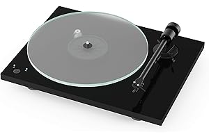 PRO-JECT AUDIO SYSTEMS Pro-Ject T1 Phono SB Turntable with Electronic Speed Change and built-in Phono Preamp (Black)