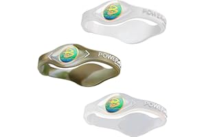 Power Balance L'originale braccialetto sportivo originale, confezione da 3, sicuro, impermeabile, leggero, durevole, taglia S + S + M (S 17 cm/M 19 cm)