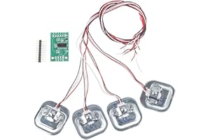 WALFRONT 50kg Load Cell Kit with Half Bridge Strain Gauge & HX711 Module for Precise Weight Measurement in Industrial Applications