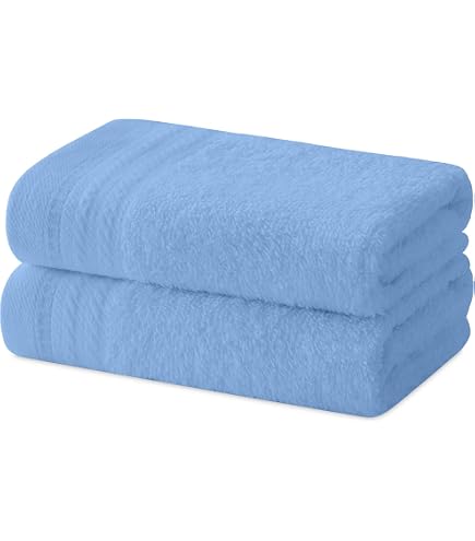 Lot De 5 Serviettes Invité 50x90cm 100% Coton Qualité Hôtelière - Douces Et Absorbantes