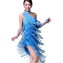 YOUMU Damen Tanzrock Latein Salsa - Skate Rock Mit Schal, Verschiedene Farben