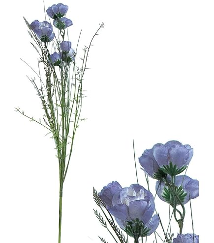 mucplants knstliches Alpen Edelwei mit 3 Blten ca. 30cm Cream Kunstblume  Alpenblume : Amazon.de: Kche, Haushalt & Wohnen