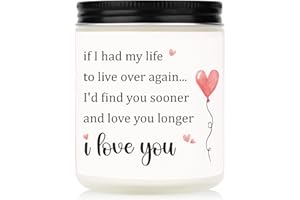 SECOGM Girlfriend Gifts, Anniversary Candle Gifts for Her, Gifts for Wife, I Love You Gifts for Her, Birthday Gifts for Girlfriend, Wife, Christmas Valentine's Day Gifts for Her