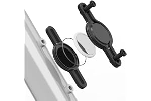 imluckies Soporte de Bicicleta para AirTag, Aleación de Aluminio Antirobo Oculto Bajo el Portabidón, Impermeable Antivibración Duradero PC Rastreador GPS de Bicicleta, Negro