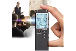 FiTspi Ghost Hunting EVP, registratore vocale digitale da 8 GB, attrezzatura paranormale, registratore vocale digitale, mini spia professionale dittafono registrazione audio con WAV, lettore MP3