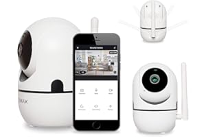 OVERMAX Camspot 3.6 kamera bezprzewodowa, WiFi-IP, nagrywanie monitoringu Full HD, tryb nocny, automatyczne śledzenie, mikrofon i głośnik, inteligentne urządzenie Google Home Amazon Alexa