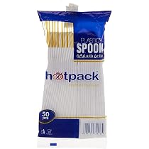 Hotpack Disposable Cutlery Plastic White Knife, 50 Pieces : Amazon ...