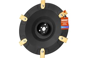 FOURSHOW Wydajne cięcie: tarcza do noży dla robota koszącego + 6 sztuk noży zamiennych kompatybilnych z Husqvarna G3-P2, Automower 420, 430 x 440, 520, 550, 400, seria ALT do roku produkcji 2019