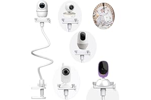 DEREBIR Soporte para Vigilabebes Universal | Ajustable Soporte para Cámara Monitor de Bebé Compatible con HelloBaby/Blemil/nooie/BOIFUN/momcozy/GHB/ | for 1/4" la Mayoría de Vigilabebes (33.4inch)
