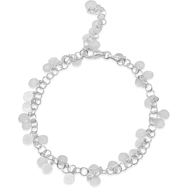 Collana rotonda in argento sterling 925 con ciondolo a forma