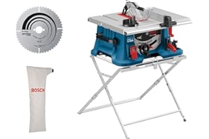 Bosch Professional Banco Sega Gts 635-216 (Incl. Banco Sega Gta 560 Professional, 1 Lama per Sega Circolare Optiline Wood, Sacco Raccoglipolvere)- Amazon Exclusive Set