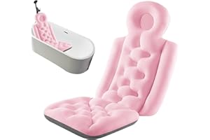 MISSMISQ Badewannenkissen Ganzkörper Badekissen Ganzkörper Badematte Kissenmatte Für Kopf Schulter Rückenstütze Dickes Badewannenkissen Ganzkörper Badewannenkisse Matratze Für Home Spa
