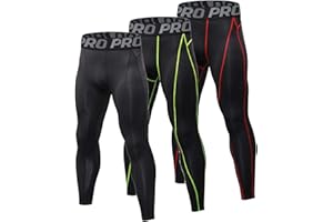 YUSHOW Lot de 3 Caleçon Long Homme Thermique sous-Vêtement Chaud Collant Homme Hiver Legging Doux et Léger