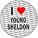 Produktbild AK Giftshop I Love Young Sheldon – 20,3 cm Rund 20 cm Zuckerguss Kuchen Topper Dekoration