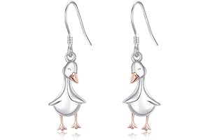 CUPENDA Turtle/Red Cardinal/Duck/Highland Cow/Hummingbird Dangle Earrings S925 Sterling Silver Cute Animal Jewelry Gifts for Women