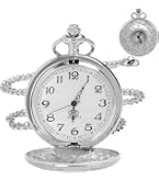 Orologio Da Tasca Steampunk Con Teschio E Catena - Quarzo, Unisex, Regalo Originale