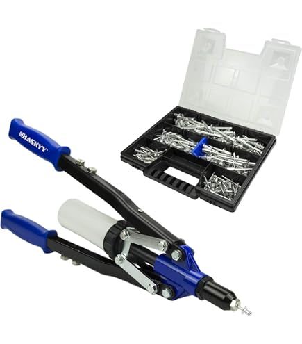 Rivettatrice ALYCO 170888 A Due Mani – Corpo In Alluminio Fino A 6,4 Mm, 450 Mm