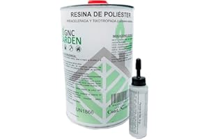 WESTHEN Riegoprofesional Pack résine polyester 1 kg et catalyseur 25 g pour réparation