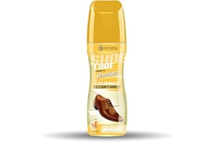 SETABLU Autolucidante con Spugna per Scarpe, 75 ML, Lucidante Istantaneo per Cuoio con Cera d’api per Lucidatura di Scarpe, Borse, Stivali in Pelle – Lucido Nero/Marrone/Bianco/Neutro