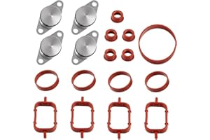 ANBOO 4 x 22mm Kit de suppression clapets d'admission joint collecteur admission 11612245439 pour E87 E46 E90 E91 E92 E93 E39 E60 E83 E53