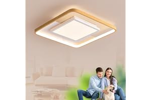 ‎LUCKINHAND LUCKINHAND Children's Room Lamp Square LED Ceiling Light Dimmable with Remote Control Night Light Function Children's Room Bedroom Living Room Hallway Boys and Girls Bedroom White Ceiling Light 40 cm