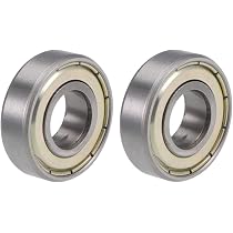 Sourcing Map 2 Roulements à Billes 6001-2RS 12x28x8mm - Double Scellé Acier Carbone - Pour Moteurs Et équipements