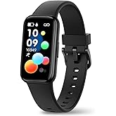 Fitness Bracciale Orologio con contapassi Cardiofrequenzimetro Ossigeno nel sangue SpO2,Smartwatch Fitness Tracker Impermeabi