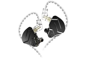 KINBOOFI KZ ZSN Pro X Auriculares 1BA 1DD Doble con de en Cable MicróFono Negro (Negro sin micrófono)