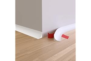 LIFUNCREN 2 mètres Moulure Auto Adhesive en Triangles, Moulure Plafond Autocollante, Moulage Flexible Joint Plafond Mur Quart de Rond en TPE, Bande de Calfeutrage pour Sols, Bords de Murs, Carrelage (Blanc)