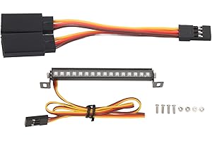 Topyond Luz De Techo RC, 16 Cuentas LED De Colores, Barra De Luz LED, Compatible con 1/18 Traxxas TRX4M Defender