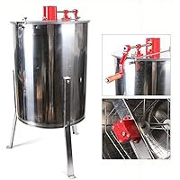 Manuelle Honigschleuder Rahmen 4 Waben Edelstahl honigschleuder bienenzucht Imker 40mm