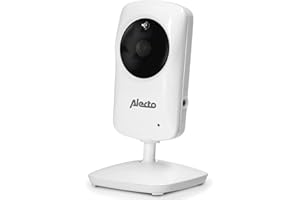 Alecto DVM64C Caméra babyphone pour la DVM64 babyphone vidéo avec Alarme - Caméra intérieure pour Votre bébé - Bianco
