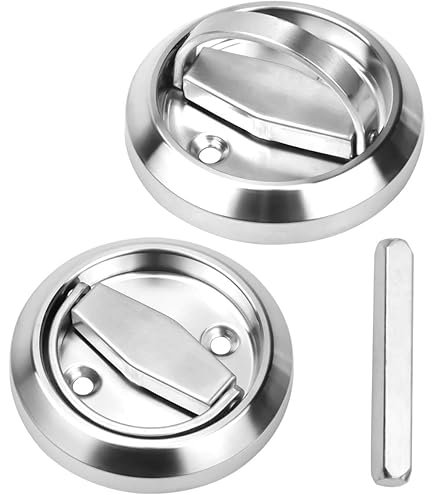 Serratura Per Porte Scorrevoli E0374N 51 - Cromo Satinato, Foro 48mm - Foto 6