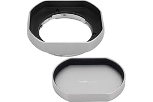 HAOGE Metalowa bagnetowa osłona obiektywu do FUJINON XF 35 mm F2 R WR Fujifilm XF 23 mm F2 R WR,XC 35 mm F2, Fuji 35 mm F2 osłona obiektywu, obiektyw Fuji 23 mm F2, 35 mm F2 23 mm F2 z metalową przednią