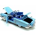 1958 Chevrolet Impala Convertible, Blue - Motormax Premium American 73267 - 1/24 Scale Diecast Model Car