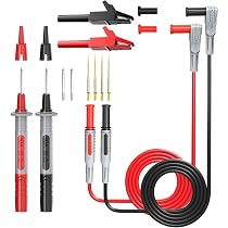Kit Cavi Di Prova Per LCR Metro Chiloskit, 4 BNC Con Pinze A Coccodrillo, Sonde Kelvin Per Induttanza, Capacità, Resistenza