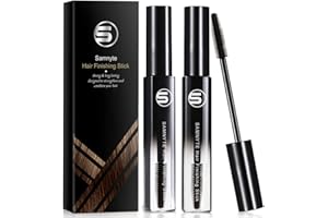 SAMNYTE Hairfeel Stick 2 paquetes de 18 ml de barra de cera para acabado de cabellos pequeños y rotos, para peinar, crema de gel hidratante y estereotipos de fijación brillantes