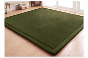 Fancytan Coral Velvet Area Rugs Play Mat Carpet Crawling Mat for Nursery Baby Toddler Children Kids Room, Yoga Mat Exercise Pads(Green,200 x 280cm)