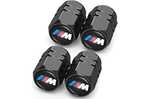 ZHNGZHJ 4 Tappi per valvole di pneumatici per BMW M M2 M4 M5 M6 M8 X1 X2 X3 X5 X6 M135i M240i Z4 328i X7 auto,sostituzione tappi parapolvere pneumatici auto,accessori per pneumatici