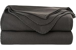 ‎TARRINGTON HOUSE Tarrington House Fleecedecke 150x200cm Kuscheldecke Wohndecke + 1 HL Kauf Notizblock (Anthrazit)