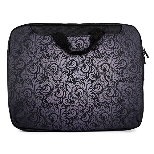 TaylorHe 15 / 15,6 Zoll Notebooktasche, Schultertasche für Notebook mit Muster , Laptoptasche mit Griff und Seitentaschen Laptop Bag elegant, Paisley - 2