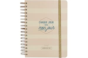 Mr.Wonderful - Agenda Wonder 2023-2024 Journalier Rose - Chaque jour sera mon jour