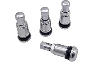 ‎NAAA 4 Stück 11,3mm Aluventile Aluminium Ventil Felgenventile Metall Ventil Silber Leicht