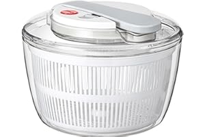 Ruspela Salad Spinner, Kitchen Lettuce Spinner Wash Spin and Dry Fruit Vegetable Washer Dryer with Bowl and Colander for Vegetable Prepping