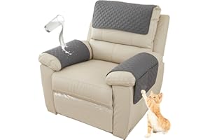 HonunG Sessel überzug,Sesselschoner Mit Armlehnesesselschoner, Sesselschoner,Sofa Bezug,Anti-Rutsch Wasserdicht Waschbar Armkappen Für 1 2 3 Sitzer (Dunkelgrau,1 Sitzer | 3 STK)