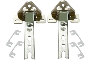 2x Kühlschrank Scharnier Ersatzteile, Türscharniere Passend für Bosch/Siemens 00268698, für Constructa, für Balay, für Whirlpool 481241718776, für Bauknecht, für Küppersbusch 420189, für Miele 2285121