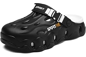 XUANKE Women's Mens Garden Clogs Mules, Arch Support, Anti-Slip Water Shoes Breathable Sandals Slippers Outdoor, Beach, Shower Summer Shoes Easy-Clean Quick-Dry